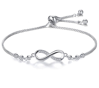 Infinity Diamond Gold Love Knot Bracelet