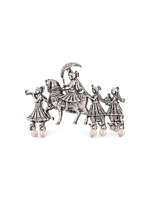 Antique Barat Oxidised Silver Ring