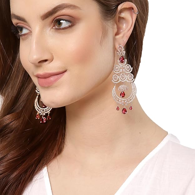 Diamond earrings that dangle with graceful movement