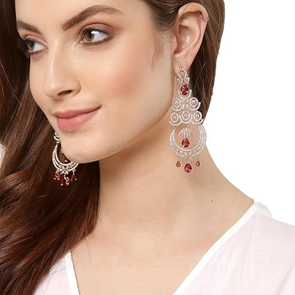 Diamond earrings that dangle with graceful movement