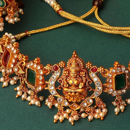 Gold Temple Jewellery Wedding Set