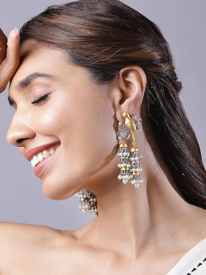 Oxidised Boho Designing Dangle Earrings