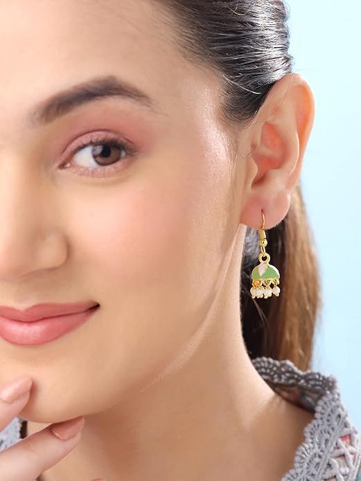 Meenakari Jhumka Earrings | Combo of 6 Pairs