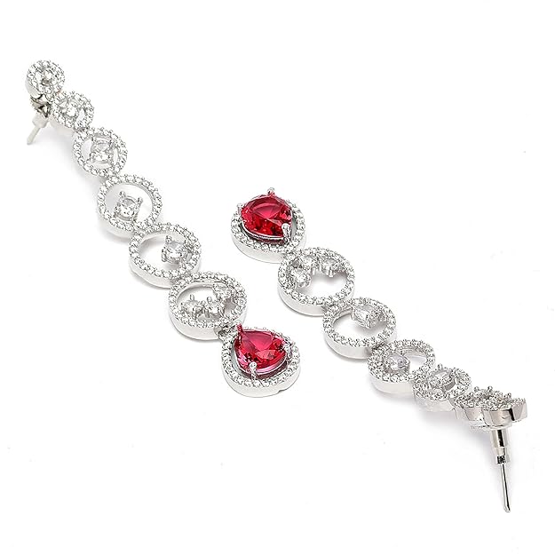 Diamond drop earrings for women for weddings and parties