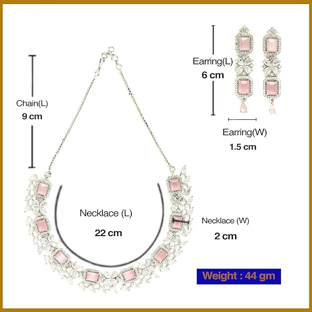 American diamond jewellery with classic Indian styling