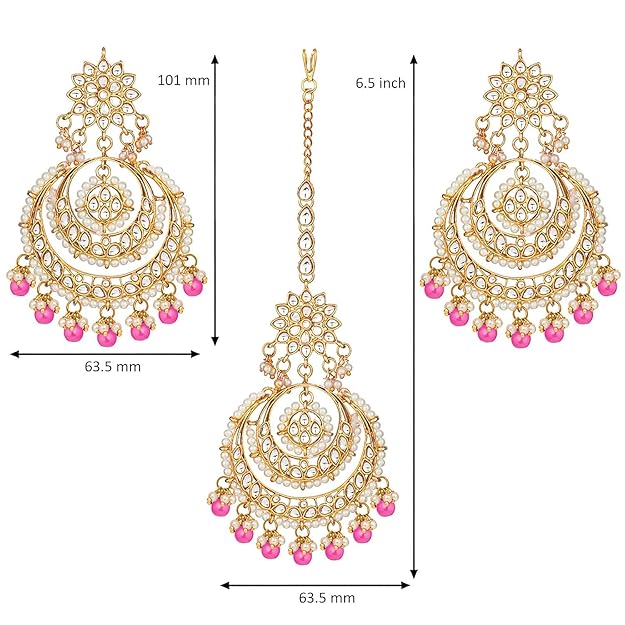 Elegant pearl necklace and earring set for weddings and festive wear