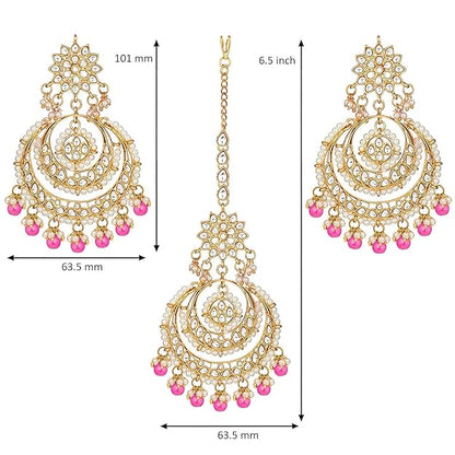 Elegant pearl necklace and earring set for weddings and festive wear