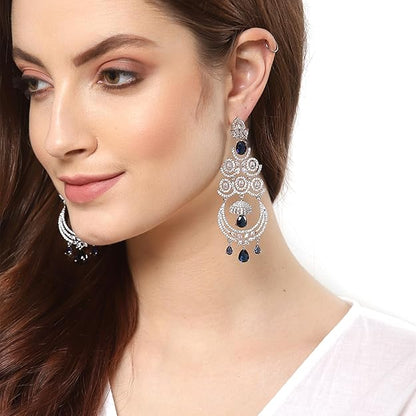 Diamond earrings that dangle with graceful movement
