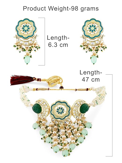 Wedding necklace and earring set with elegant design