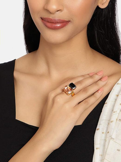 Women's Crystal Rings Combo of 3