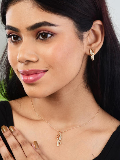 Infinity Diamond Gold Love Knot Bracelet