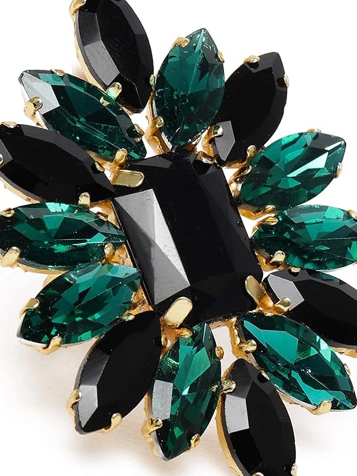 Black tourmaline ring with bold statement design