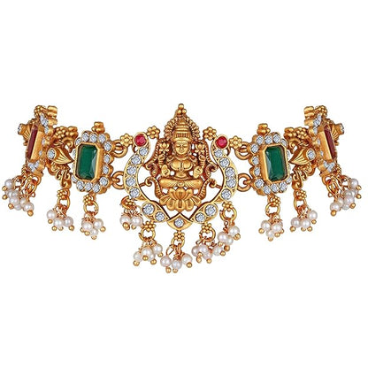 Gold Temple Jewellery Wedding Set