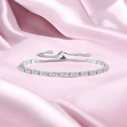 Stylish Cubic Zirconia American Diamond Adjustable Bracelet For Women & Girls Bracelet, Gift for Her