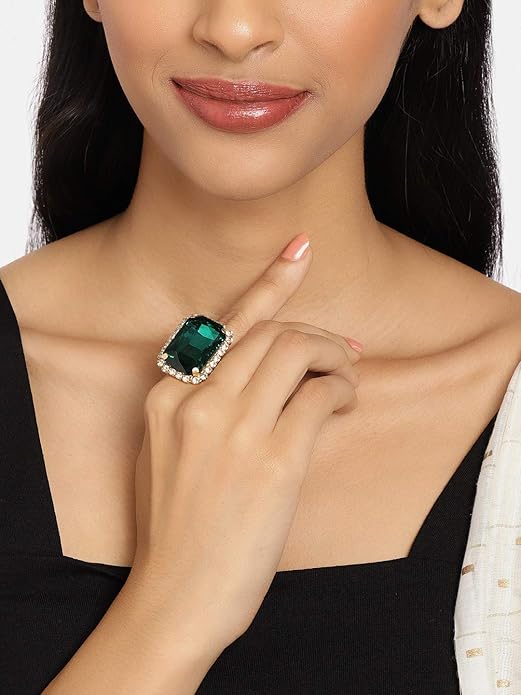 Women's Crystal Rings Combo of 3