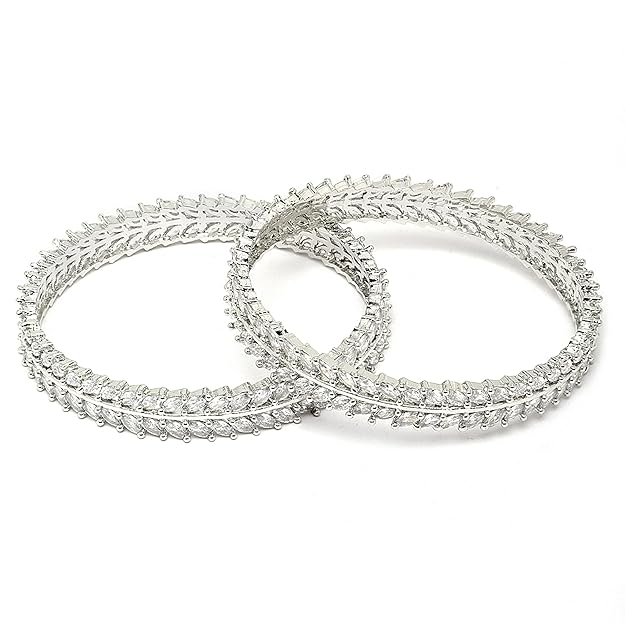 American Diamond Bangles Set of 2