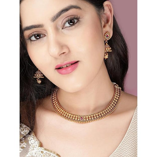 Temple Jewellery Choker Necklace
