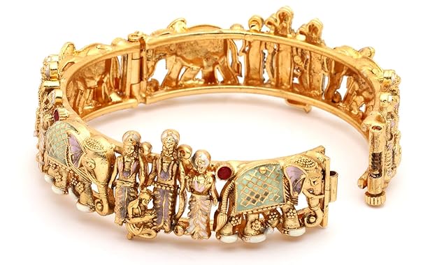 Meenakari Ram Parivar Bangles for Women | Set of 2 Bangles Set