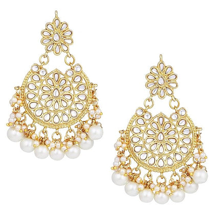 Kundan Faux Pearl Necklace Set