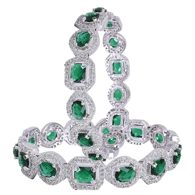 Emerald Green CZ Bangles