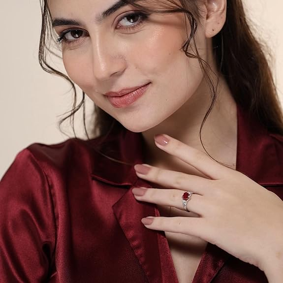 Sterling Silver Heart Ring in 925 Pure Silver Adjustable Modern Design