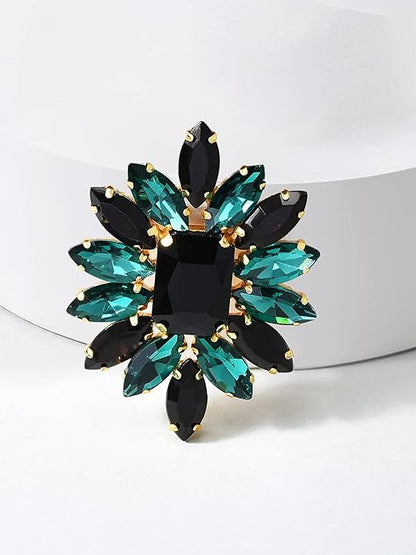 Black Tourmaline Ring Style in Black & Green
