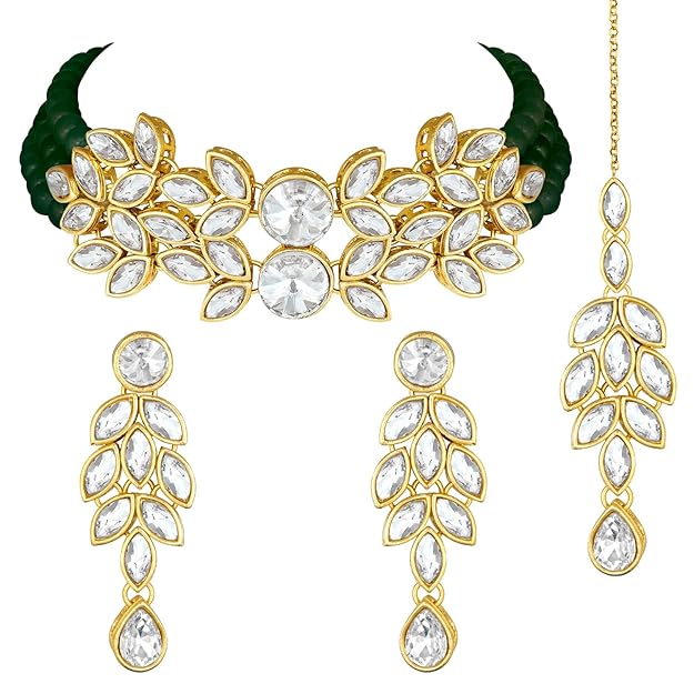 Pearl Necklace Bridal Crystal Set