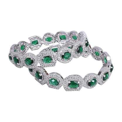 Emerald Green CZ Bangles