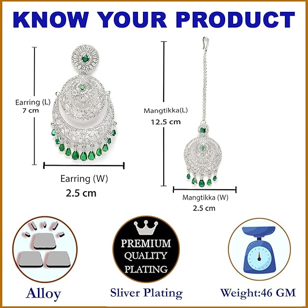 American diamond jewelry set for weddings and festive occasions