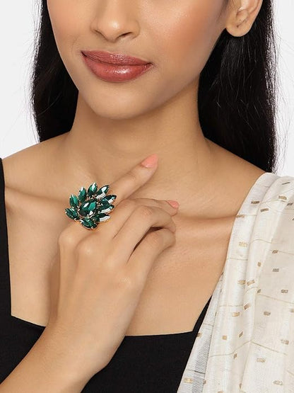 Women's Crystal Rings Combo of 3