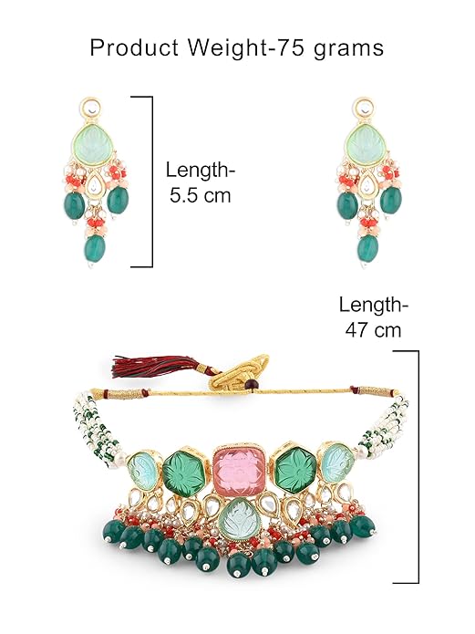 Meenakari kundan set for bridal and festive wear