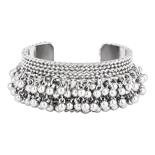 Oxidised Bangles With Ghungroo