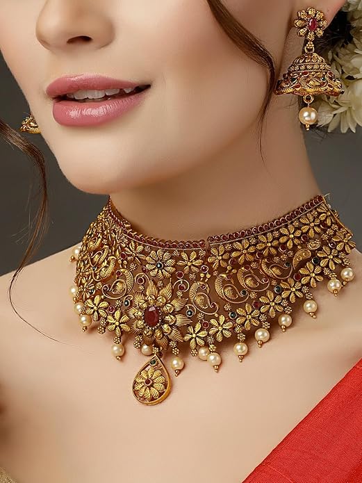 Antique Temple Jewellery Choker Set