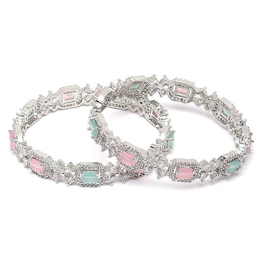 AD Diamond Bangles Set of 2