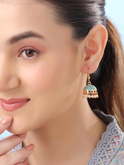 Traditional Jhumki Earrings Combo of 5 Pairs