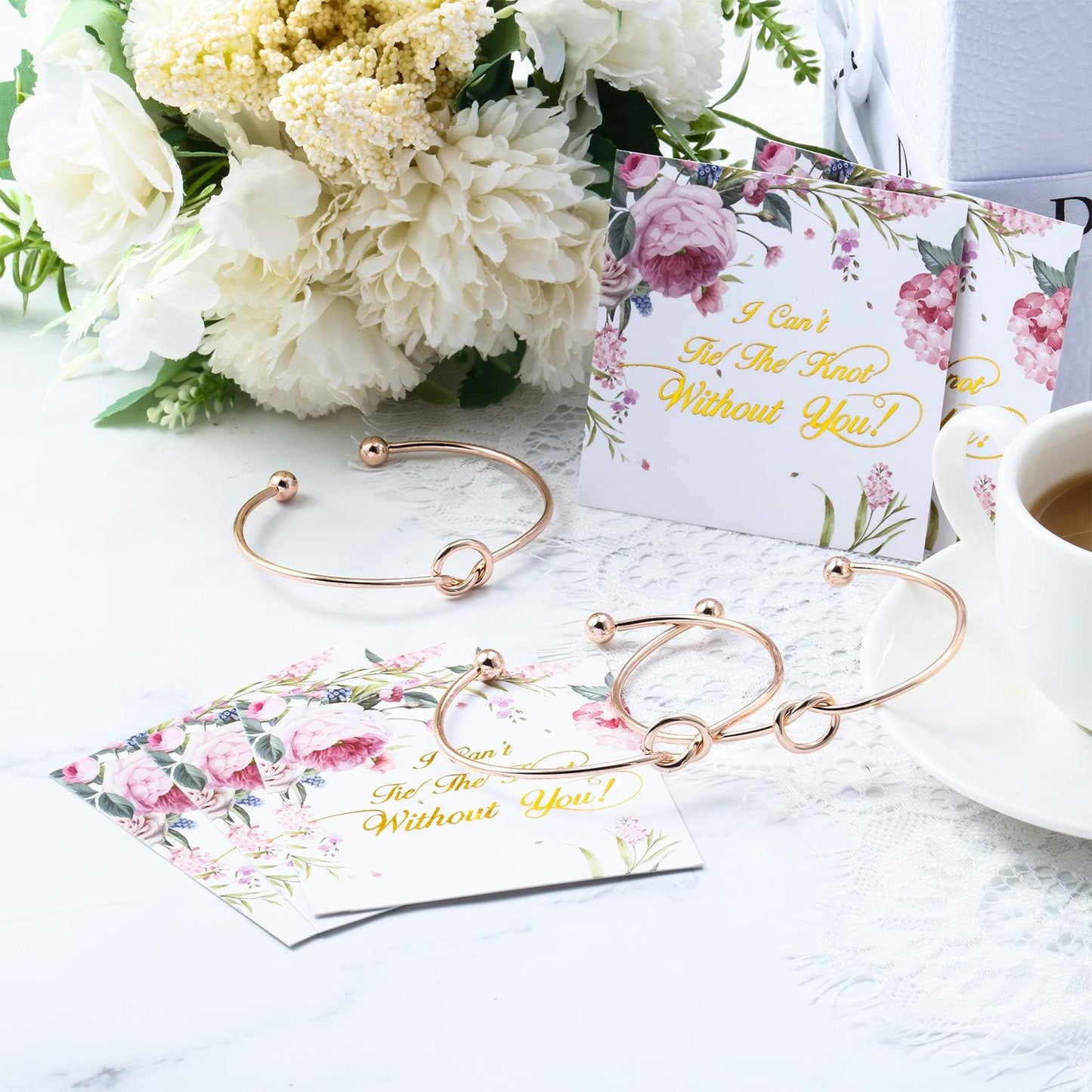 Love Knot Bangle Bracelet Set (10 Pcs)