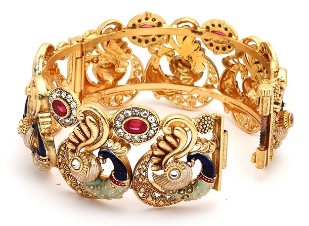 Peacock Jewellery Bangles for Women | Set of 2 Bangles Set