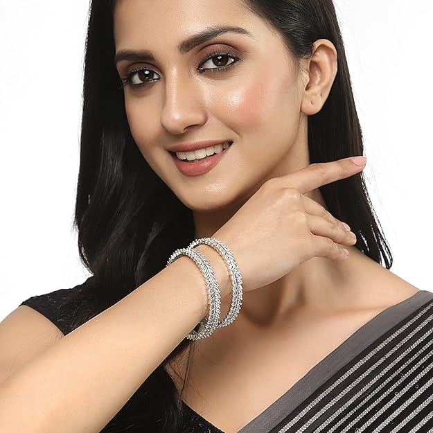 American Diamond Bangles Set of 2
