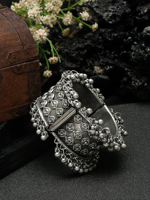 Oxidised Silver Bracelet Celebrity Inspired