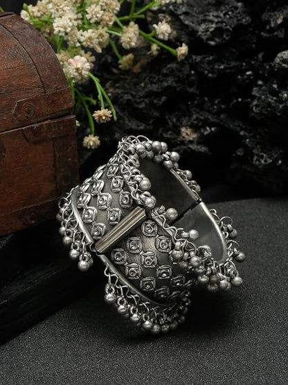 Oxidised Silver Bracelet Celebrity Inspired
