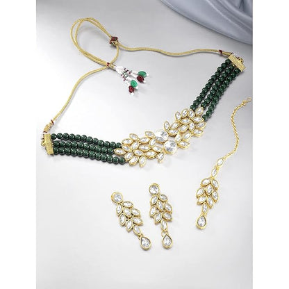 Pearl Necklace Bridal Crystal Set