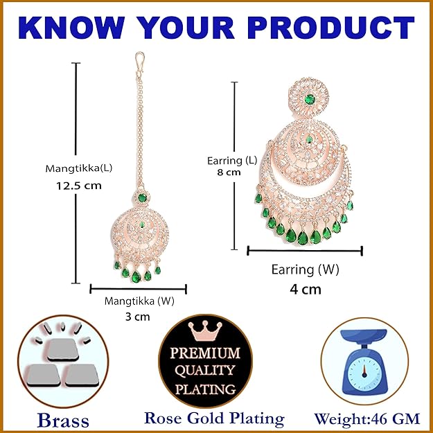 American diamond jewelry set for weddings and festive occasions