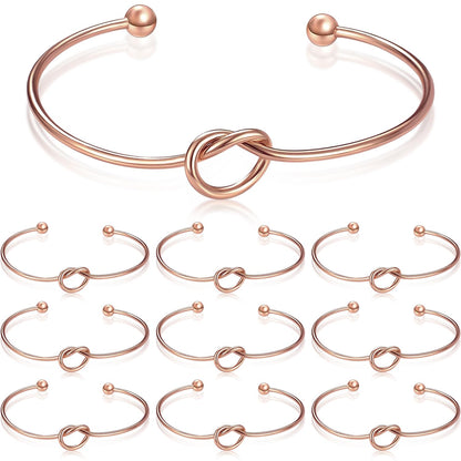 Love Knot Bangle Bracelet Set (10 Pcs)