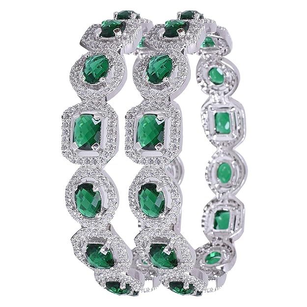 Emerald Green CZ Bangles