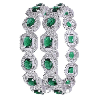 Emerald Green CZ Bangles