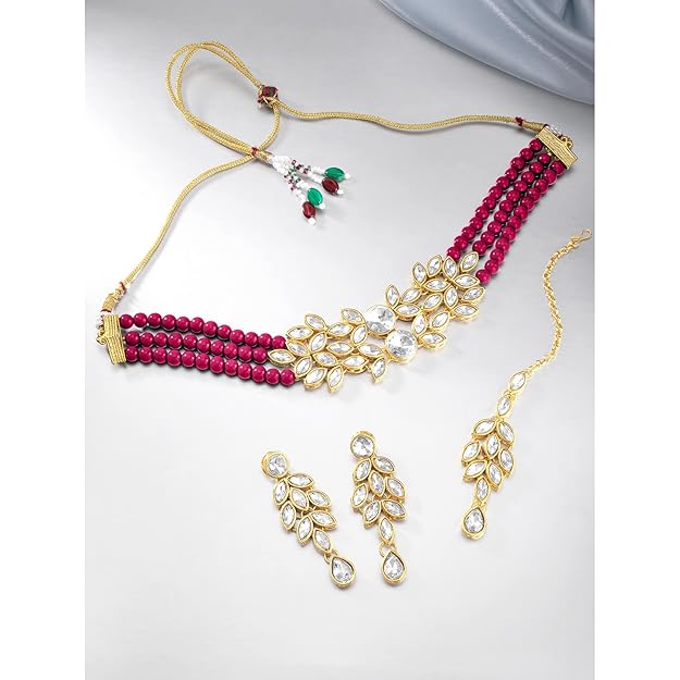 Pearl Necklace Bridal Crystal Set
