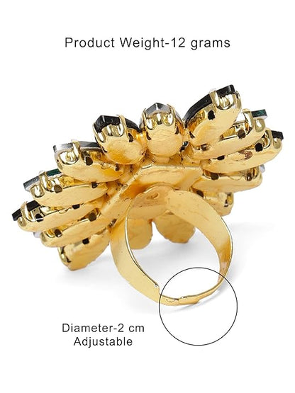 Black Tourmaline Ring Style in Black & Green