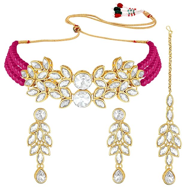 Pearl Necklace Bridal Crystal Set