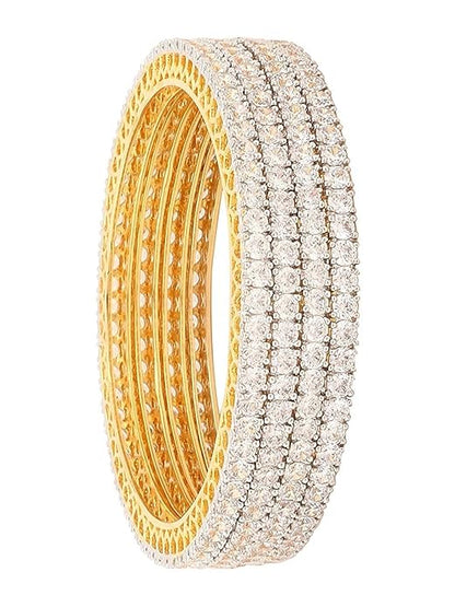 American Diamond Bangles Set Pack of 4