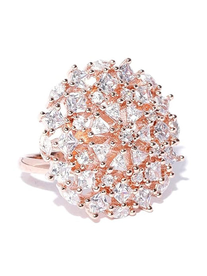 Adjustable Cubic Zirconia Ring